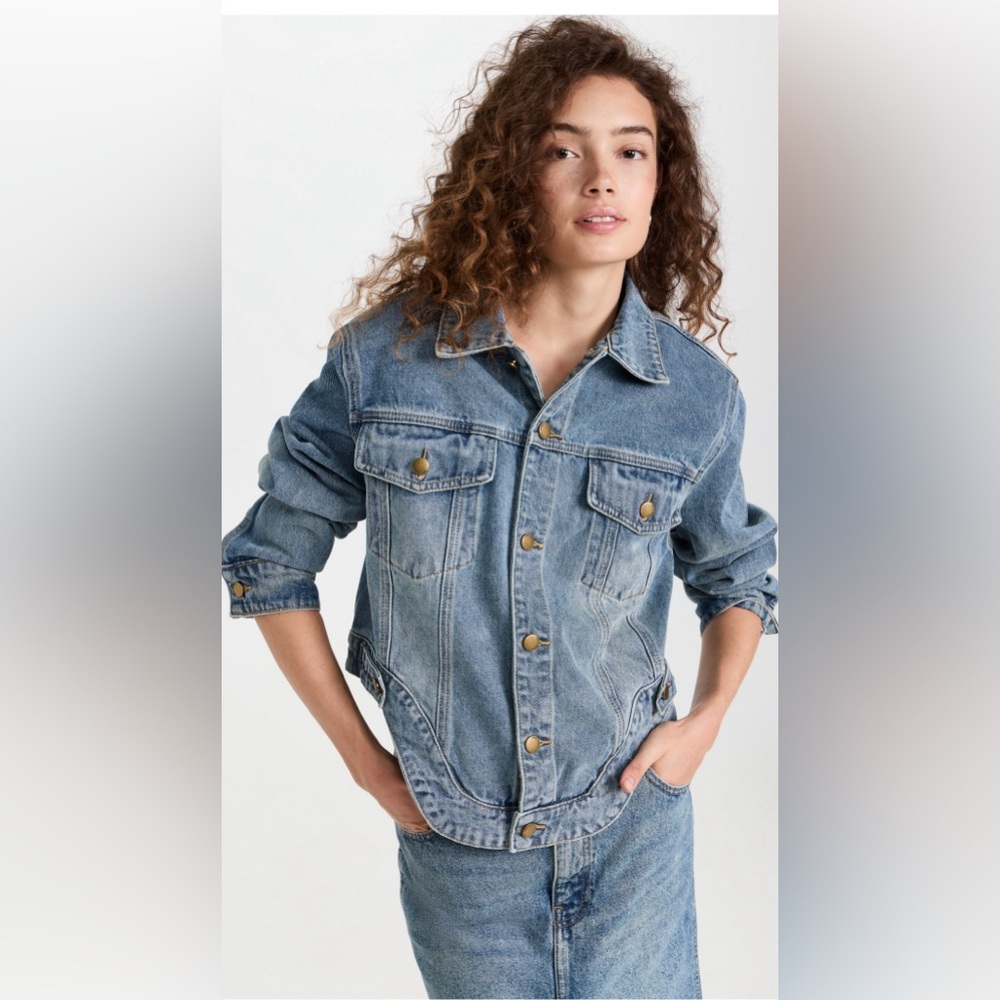 Pixie Market Padded Denim Jacket